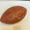 Bart Starr Brett Favre Green Bay Packers HOF Legends Signed Football PSA DNA