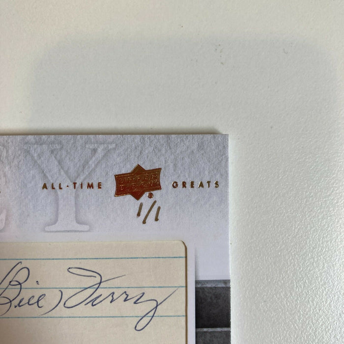 2012 Upper Deck All Time Greats Bill Terry Pete Rose 1/1 Auto Booklet One Of One