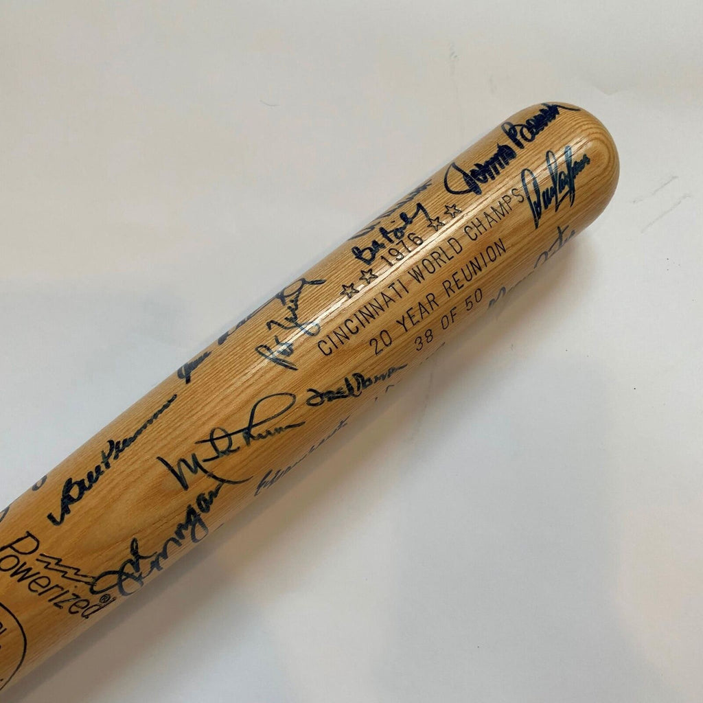 Extraordinary 1976 Cincinnati Reds WS Champs Complete Team Signed Bat ...