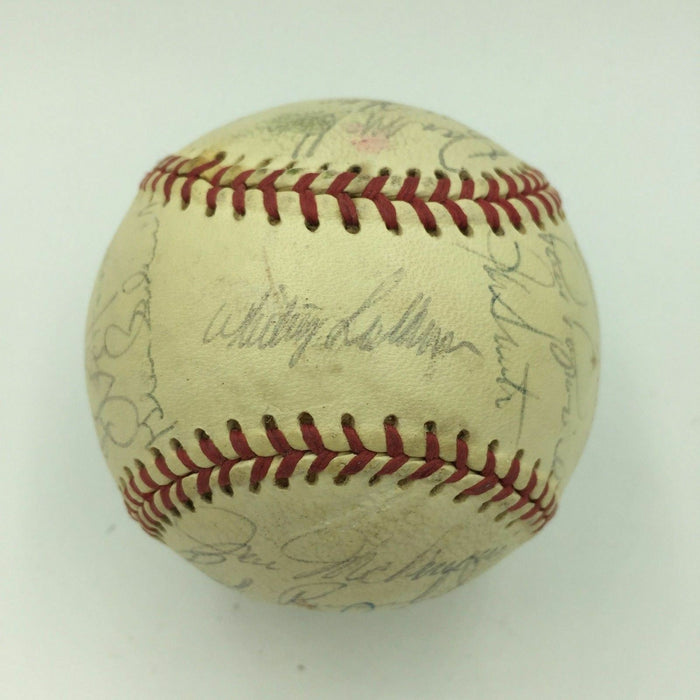 1973 Chicago Cubs Ernie Banks Team Signed National League Baseball JSA COA