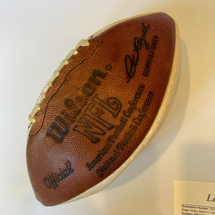1984 Pro Bowl Team Signed Football Walter Payton Joe Montana JSA COA