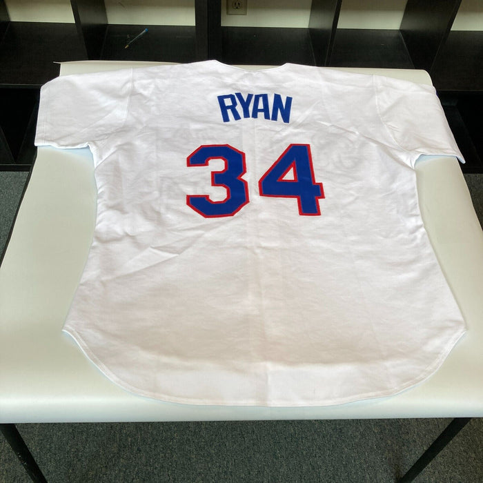 Nolan Ryan Signed Authentic 1990's Texas Rangers Game Model Jersey PSA DNA COA