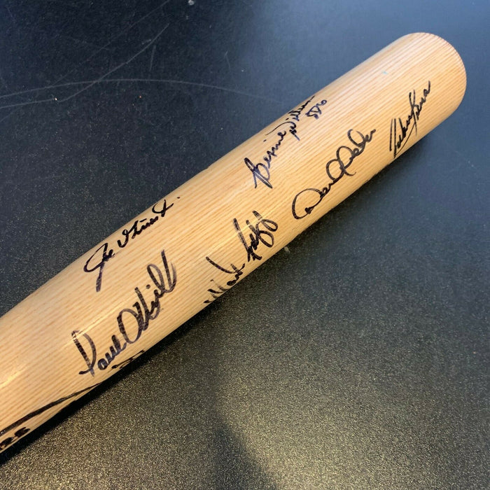 1996 New York Yankees World Series Champs Team Signed Bat Derek Jeter JSA COA