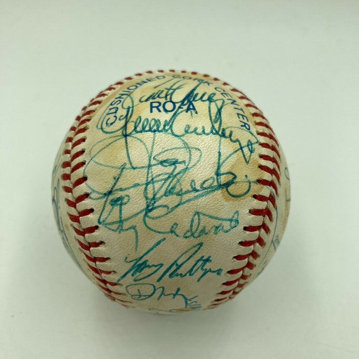 1989 Oakland A's Team Signed Official American League Baseball With Mark McGwire