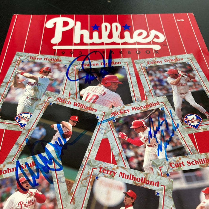 1993 Philadelphia Phillies Multi Signed Autographed Program
