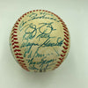 Willie Mays 1980's New York Mets Old Timers Day Signed Baseball With Legends