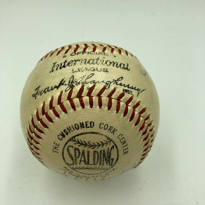 Rocky Marciano Satchel Paige Red Grange Sports Legends Signed Baseball Beckett