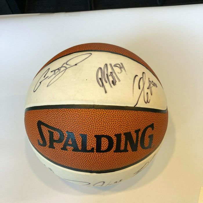 2010 NBA Draft Class Multi Signed Basketball Derrick Favors John Wall JSA COA
