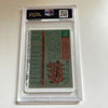 1959 Topps Ernie Banks 1958 & 1959 MVP Signed Porcelain Baseball Card PSA DNA