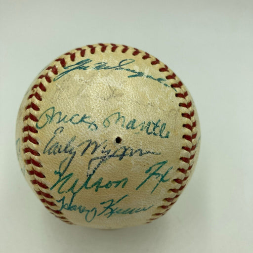 Mickey Mantle 1958 All Star Game Team Signed American League Baseball With COA