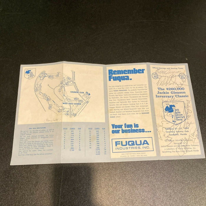 Mickey Mantle Eddie Arcaro Jackie Gleason Golf Classic Signed Program JSA COA