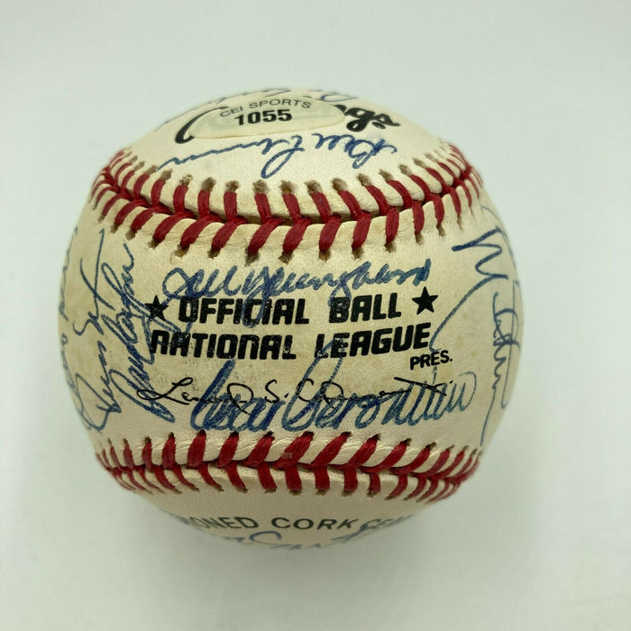 1976 Cincinnati Reds World Series Champs Team Signed Baseball PSA DNA Nice!
