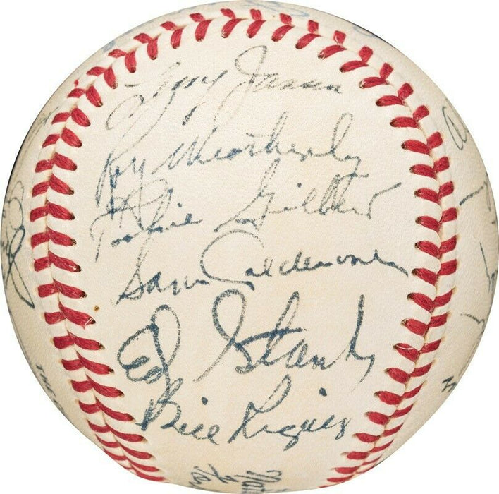 1951 New York Giants Team Signed Baseball PSA DNA Autograph Grade MINT 9