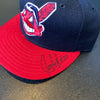 Juan Gonzalez Signed Authentic Cleveland Indians Game Model Hat Fleer Hologram
