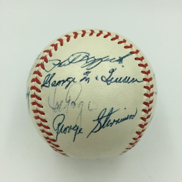 1947 NY Yankees World Series Champs Team Signed Baseball Joe Dimaggio JSA COA