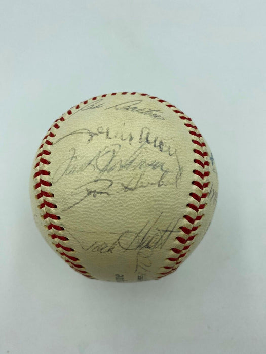 1968 San Francisco Giants Team Signed Baseball Willie Mays Mccovey JSA COA