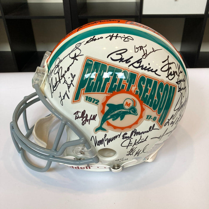 1972 Miami Dolphins Super Bowl Champs Team Signed Full Size Authentic Helmet JSA