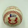 Hall Of Fame Multi Signed Cracker Jack Old Timers Game Baseball Beckett COA