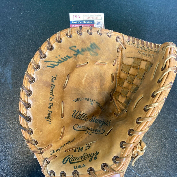 Willie Stargell Signed 1960's Game Model First Base Baseball Glove With JSA COA