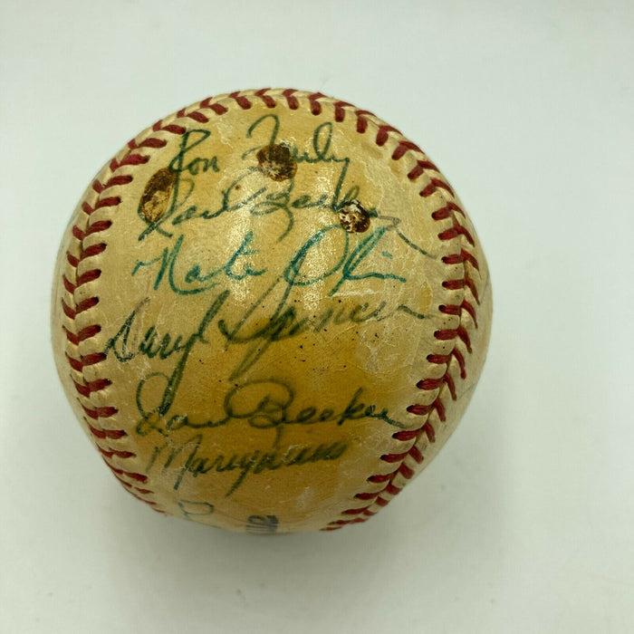 1963 Los Angeles Dodgers World Series Champs Team Signed Baseball JSA COA