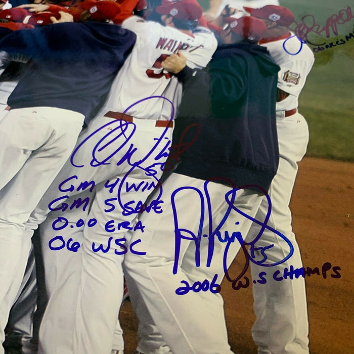 2006 St. Louis Cardinals World Series Champs Team Signed 16x20 Photo Tristar MLB