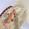 1983 Oklahoma Sooners NCAA Team Signed Football JSA COA 60+ Sigs