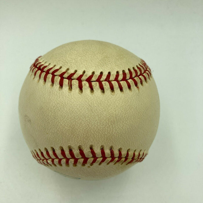 Stunning Willie Mays Playing Days Signed 1972 American League Baseball JSA COA