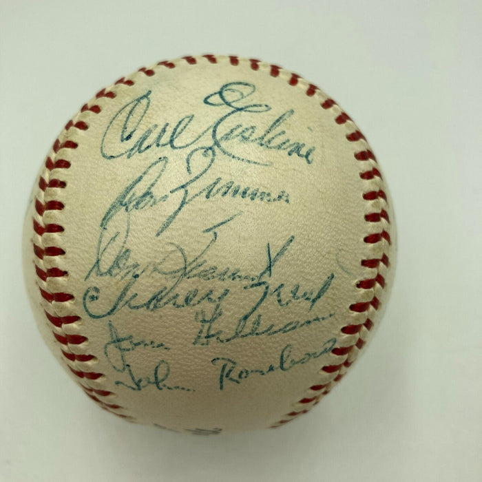 Beautiful 1957 Brooklyn Dodgers Final Season Team Signed Baseball JSA COA
