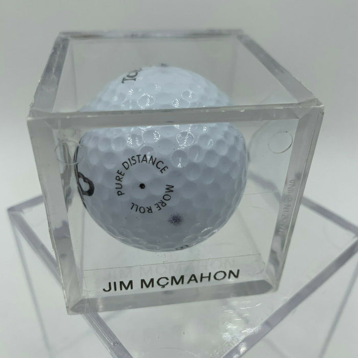 Jim McMahon Signed Autographed Golf Ball PGA With JSA COA