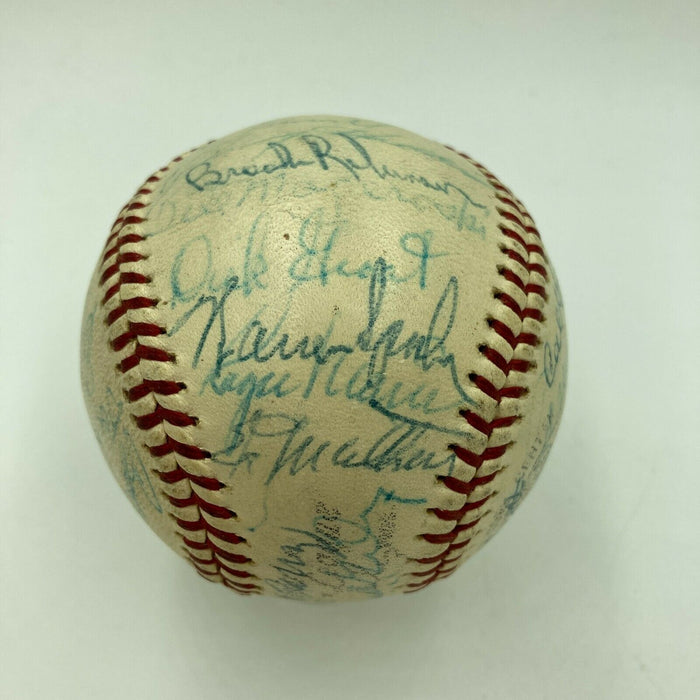 Roberto Clemente Nellie Fox Pie Traynor Hall Of Fame Multi Signed Baseball JSA