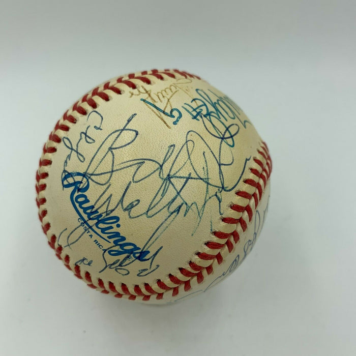 Shaquille O'Neal Julius Erving Scottie Pippen NBA Legends Signed Baseball JSA