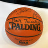 1976-77 Portland Trail Blazers NBA Champs Team Signed Basketball UDA JSA COA
