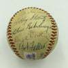 1965 Yankees Old Timers Day Signed Baseball Joe Dimaggio Lefty Grove PSA