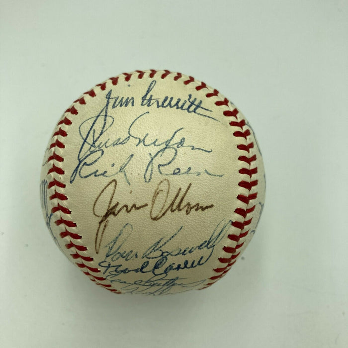 Beautiful 1967 Minnesota Twins Team Signed Baseball Harmon Killebrew JSA COA