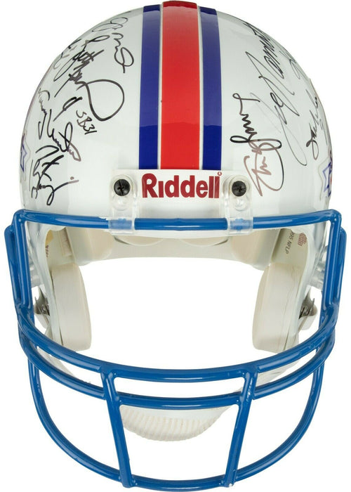 Super Bowl Quarterback Legends Signed Helmet 25 Sigs Tom Brady PSA DNA & Beckett
