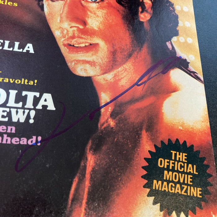 John Travolta Signed Autographed Staying Alive Vintage Movie Magazine JSA COA
