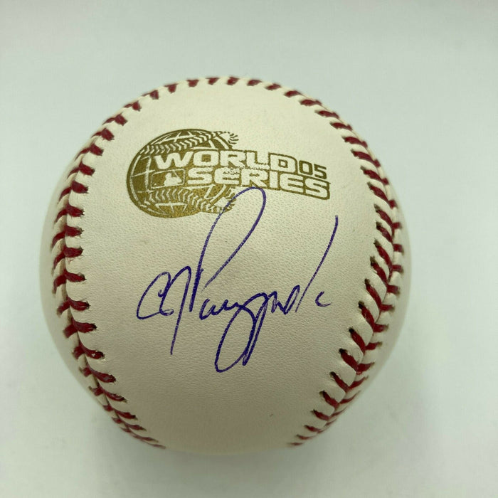 A. J. Pierzynski Signed Official 2005 World Series Baseball Steiner COA