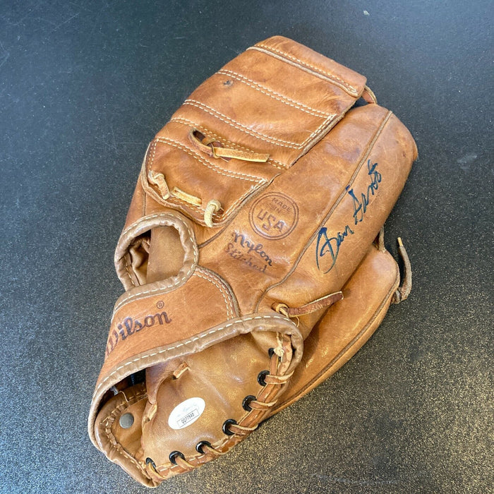 Ron Santo Signed 1960's Game Model Baseball Glove Chicago Cubs JSA COA