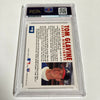 1993 Fleer Tom Glavine Signed Promo Card With Fleer Stamp PSA DNA RARE