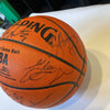 1990-91 Chicago Bulls NBA Champs Team Signed Official Game Basketball JSA COA
