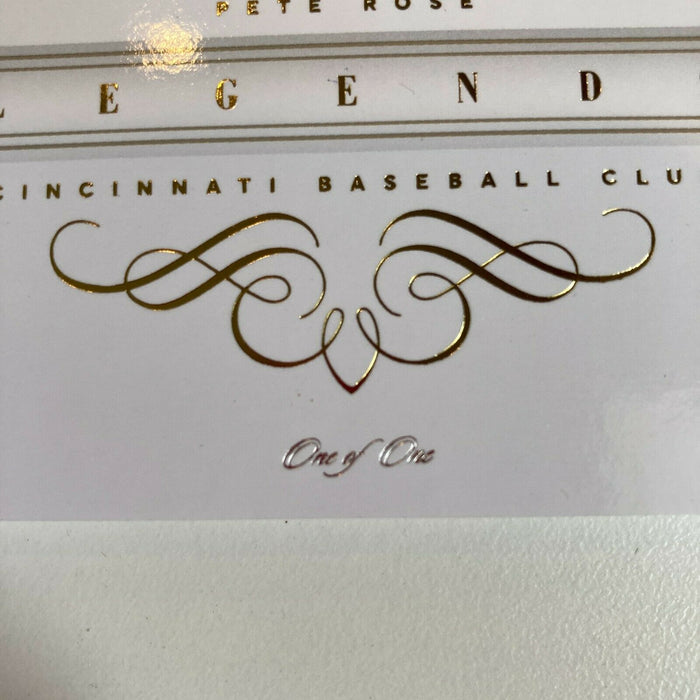 2014 National Treasures Pete Rose 1/1 Auto Game Used Bat Booklet One Of One