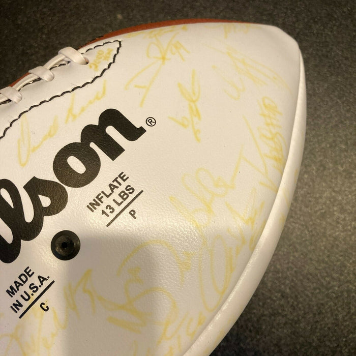 2000 Green Bay Packers Team Signed Wilson NFL Football Brett Favre With JSA COA