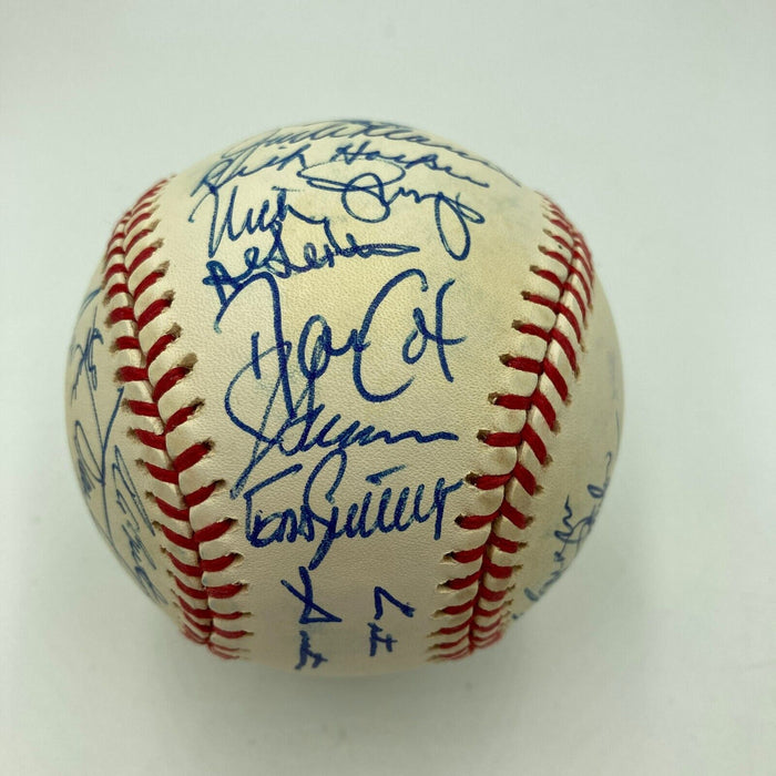 1993 Toronto Blue Jays World Series Champs Team Signed W.S. Baseball JSA COA