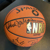 1987-88 Los Angeles Lakers NBA Champs Team Signed Spalding Basketball PSA DNA
