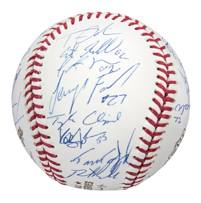 Beautiful 2015 New York Mets Team Signed World Series Baseball 30 Sigs PSA DNA