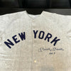 Beautiful Mickey Mantle No. 7 Signed New York Yankees Jersey Huge Sig! JSA COA