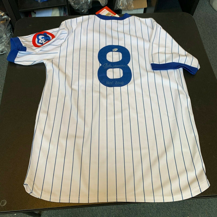 Andre Dawson White Chicago Cubs Autographed Mitchell & Ness