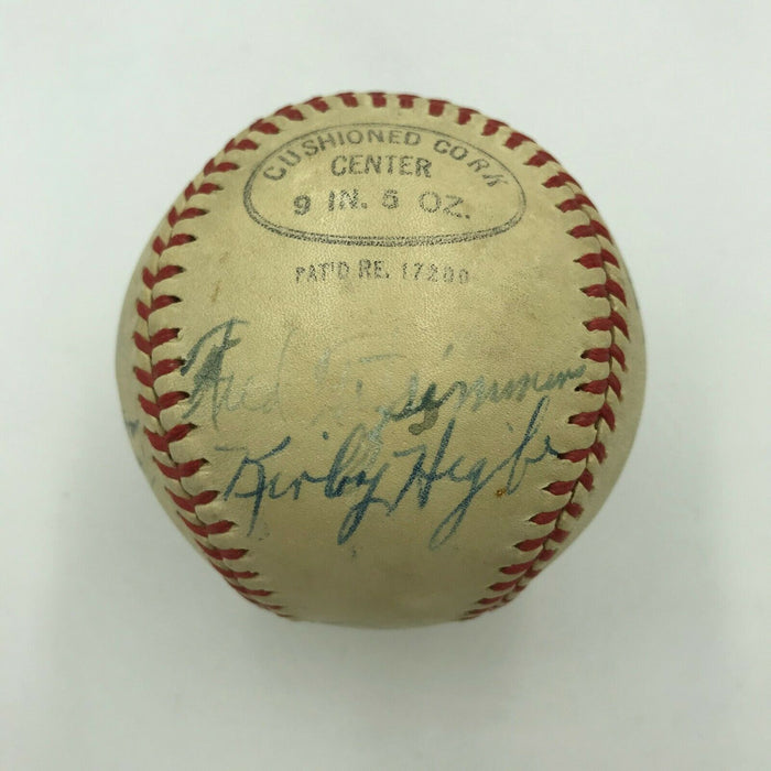 Leo Durocher 1943 Brooklyn Dodgers Minor League Team Signed Baseball