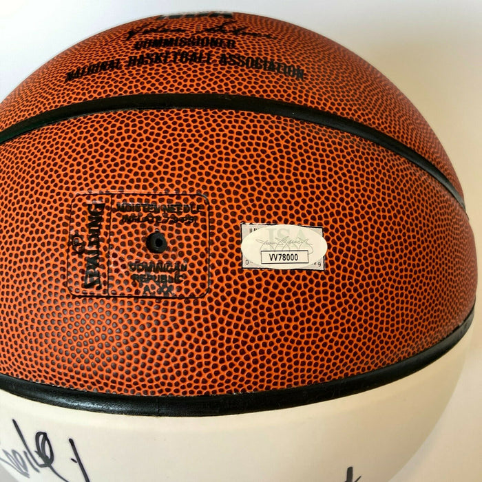 2019 HOF Induction Vlade Divac Paul Westphal Bobby Jones Signed Basketball JSA