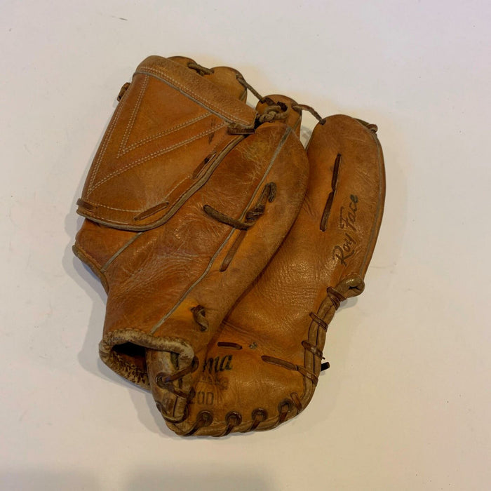Roy Elroy Face Signed Vintage 1950's Game Model Baseball Glove With JSA COA